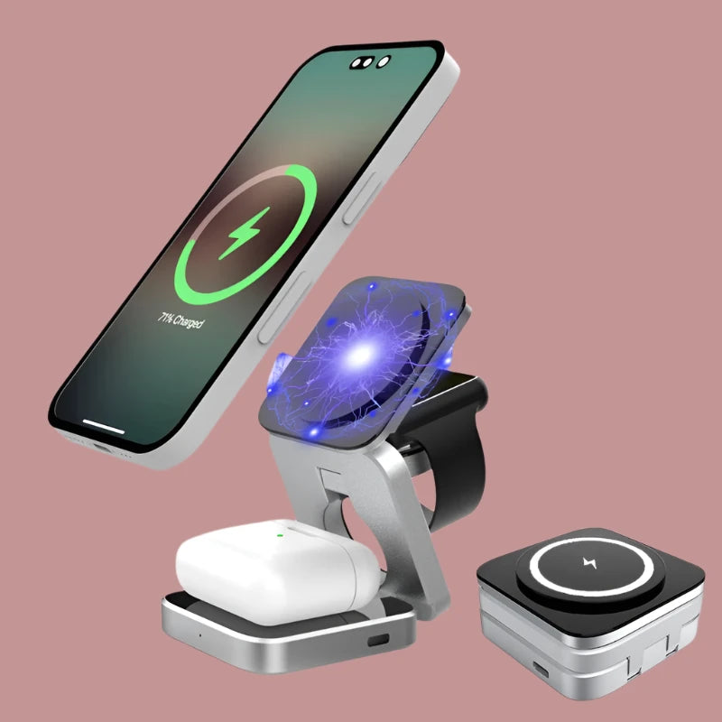 Magnetic Wireless Charging Station Foldable 