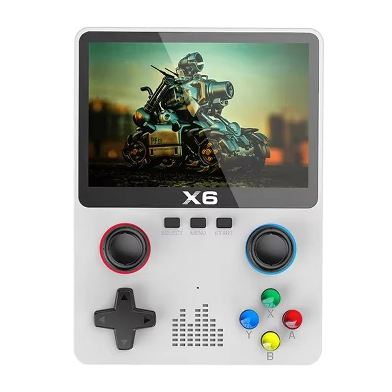 X6 Game Console Retro Video Game Console 3.5/4'' IPS Screen Portable Handheld Game Player 10000+ Classic Games Children Gifts